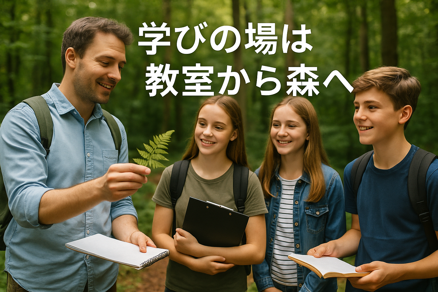 森で学ぶ自然の授業